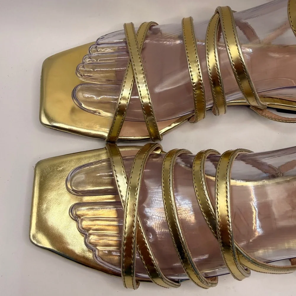 J. Crew Factory strappy metallic